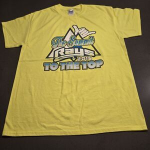 Rays Teams Allstar Cheer Summit Neon Yellow T-shirt Unisex Size L
